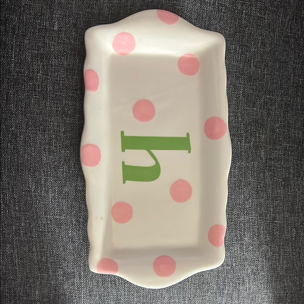 Express Pink Polka Dot Jewelry Tray